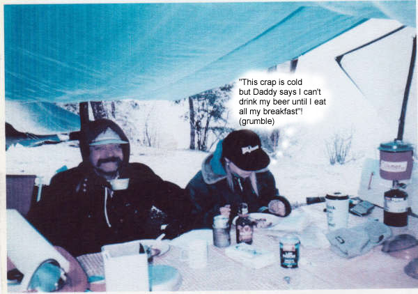 Camping in the snow... only in Canada eh?... dreadful pity.
