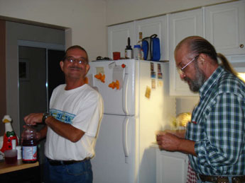 Dad didn't seem to mind the surprise photo-opp...
