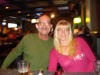 Dad & Sherilyn at the Pub.